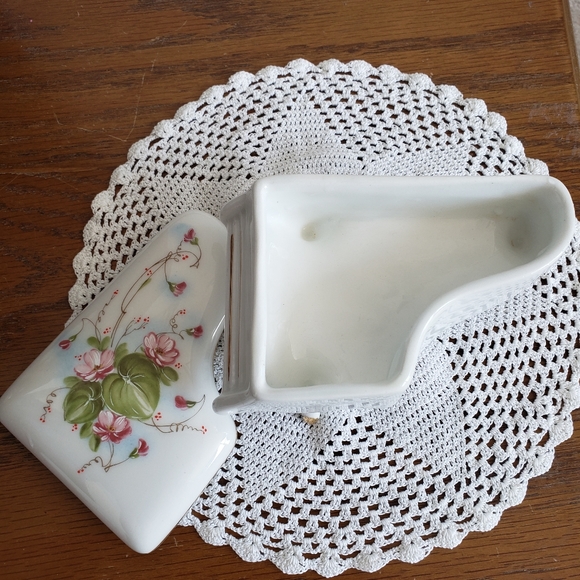 #Vtg Italy Firenze Handpainted Perugina Porcelain Grandpiano Jewelry Trinket Box - Picture 7 of 12